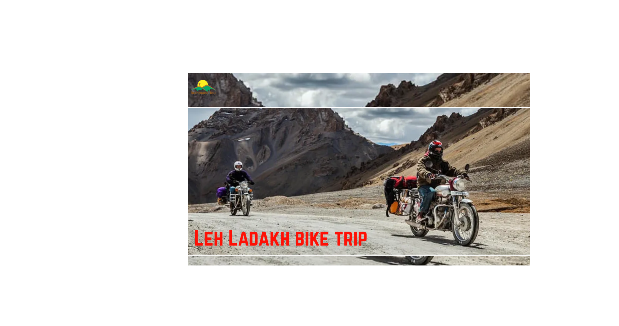 How many days are needed for a complete Ladakh motorbike circuit?