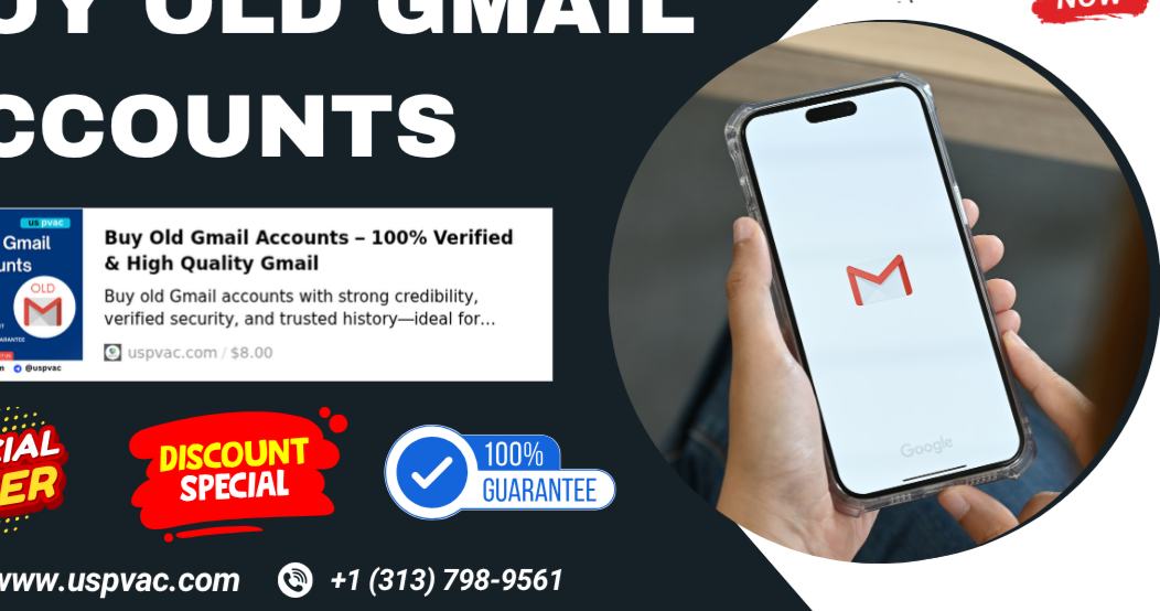 Top 2 Website to Buy Old Gmail Accounts - (PVA & Bulk)