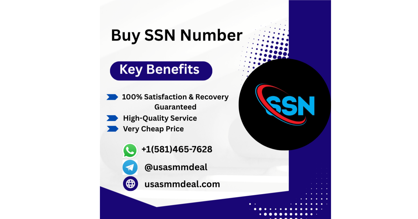 Where To Buy SSN Number Accounts In 2025