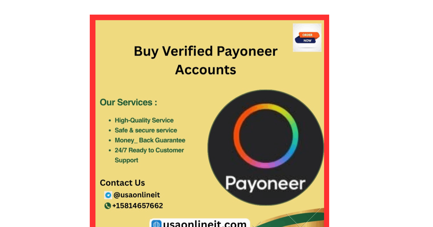 Buy Payoneer Accounts with Transaction History - PROTOCOL