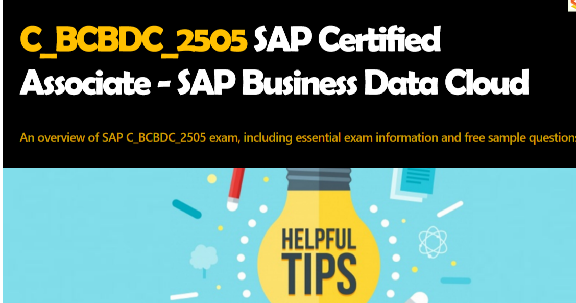 SAP Business Data Cloud C_BCBDC_2505 Dumps